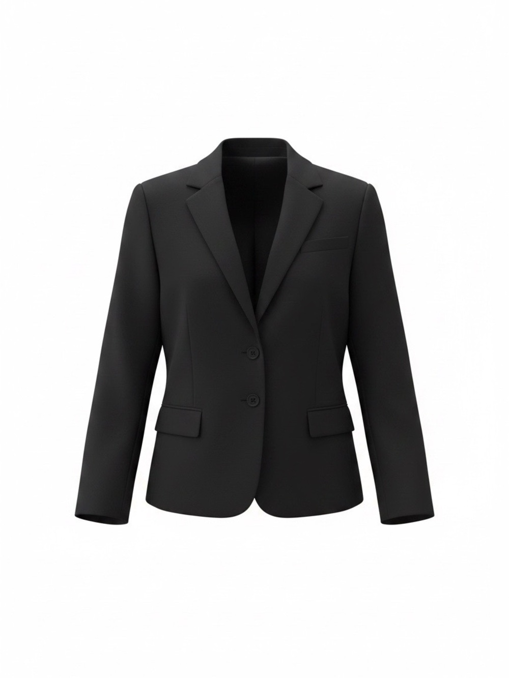 Kasper Black Two-Button Classic Blazer